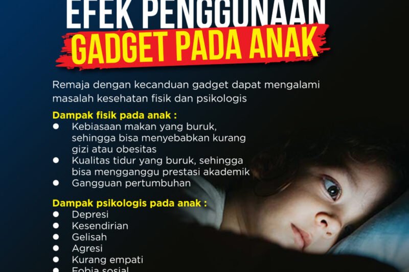 Dampak Gadget pada Aktivitas Fisik Anak: Antara Kemudahan dan Risiko Kesehatan