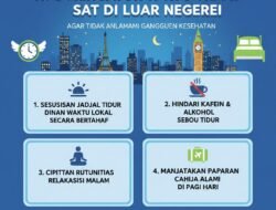 Tips Mengatur Waktu Tidur Agar Tidak Mengalami Gangguan Kesehatan Saat Berada di Luar Negeri